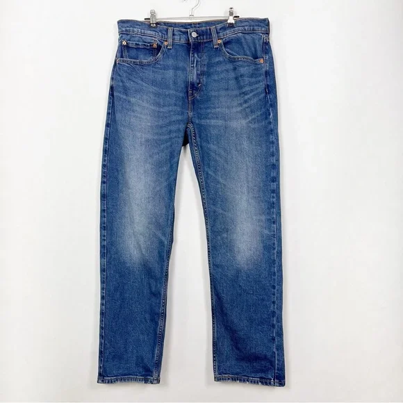 Levi's Men's 505 Classic Straight Blue‎ Jeans Size 34 X 32 - Picture 15 of 16